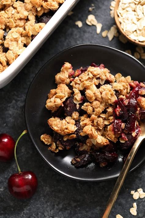 Seriously Good Cherry Crisp (best topping!) - Fit Foodie …