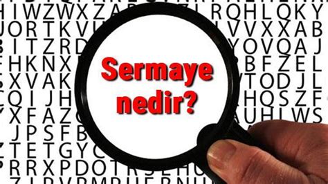Sermaye, sermayenin tanımı, sermaye kavramı, para, para akışı, . 