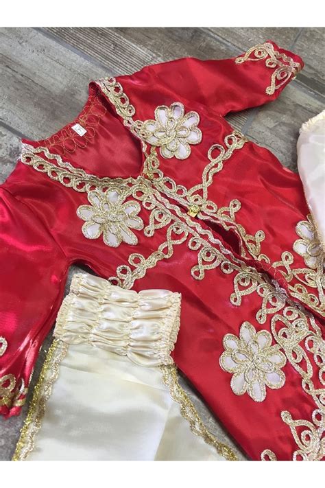 Sermet Süs Dünyası Bordo Çocuk Bindallı 6 Ay Kınası Bebek .