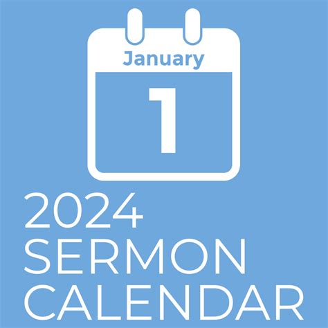 Sermon Calendar