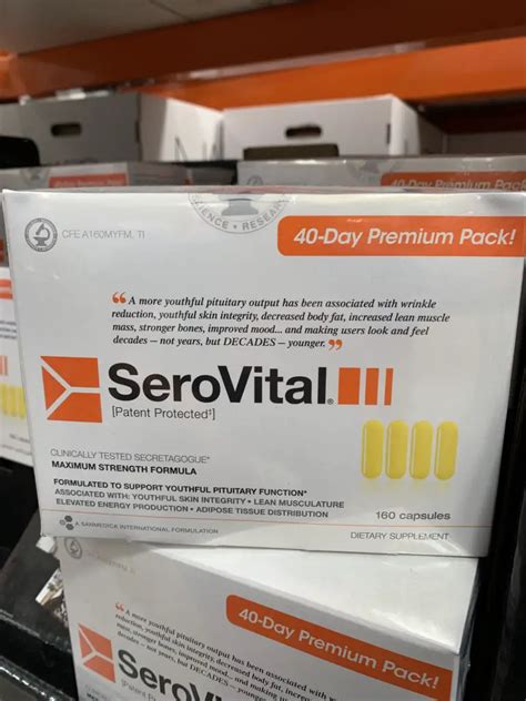 Serovital costco. DeepMoisture Recovery Whip™. $4900$49.00. RetinAll™ Daily Serum. $8900$89.00. STAY CONNECTED. When your skincare products stop working, injections and surgery aren't your only options for transforming the appearance of your skin. Specifically designed to address women's top skincare concerns, SeroVital Beauty™ Revitalize includes our ... 