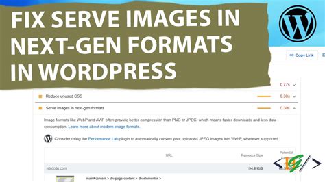 Serve Images in Next-Gen Formats in WordPress (WebP) - OMM