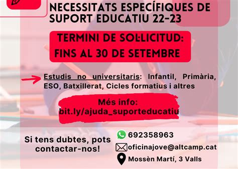 Servei de Suport Educatiu – Oficina Jove de l