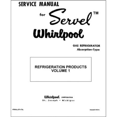 Servel gas refrigerator service manual rm7401l. - Bibliographisch-historisches handbuch des volksvereins für das katholische deutschland.