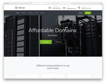 Server Free Html Hosting Website Template 2021 Colorlib