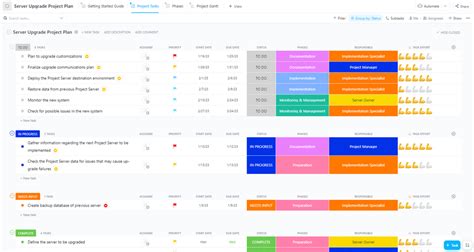 Server Upgrade Project Plan Template by ClickUp™