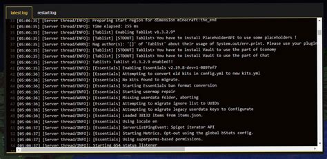 Server log minecraft.  Because it's a file located on the server you can only ...