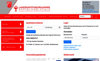 Service - Landesapothekerkammer Rheinland-Pfalz - lak-rlp.de