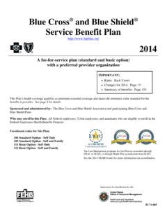 Service Benefit Plan Brochures - Home