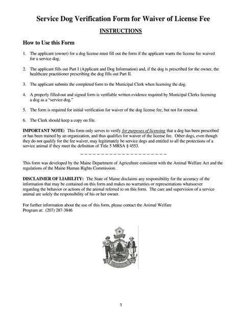 Service Dog Verification Form Complete with ease airSlate SignNow