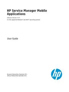 Service Manager Guide Hp