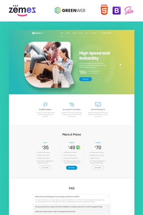 Service Providers Multipage HTML Template