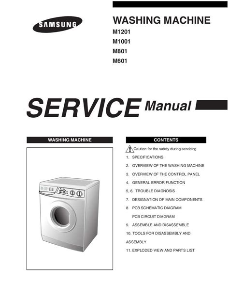Service Samsung Washer Manual