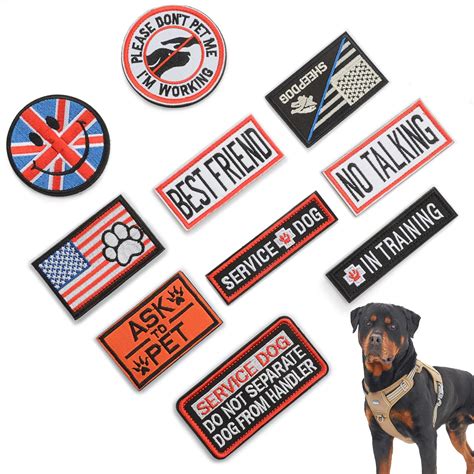 Service dog patches amazon.  Check each product page for other buying option...