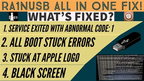 Service exited with abnormal code 1 ra1nusb. service: Main process exited, ...