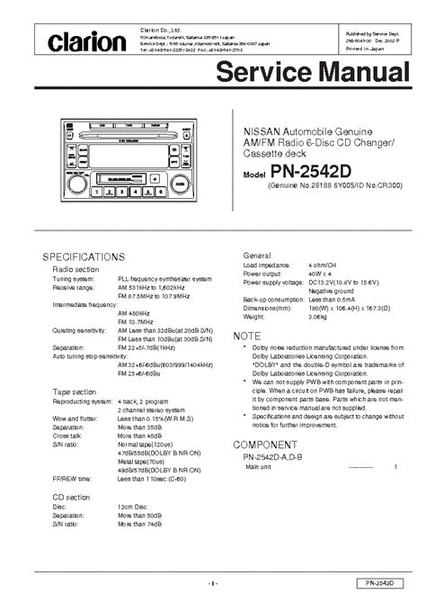 Service handbuch clarion pn 2540q a b auto stereo player. - Network analysis textbook by raveesh r singh for.
