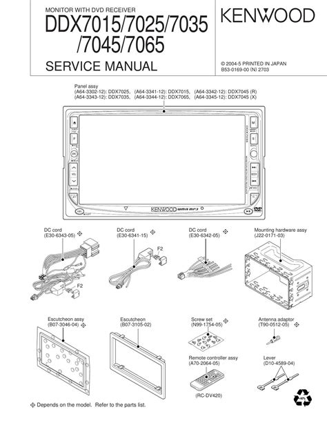 Service handbuch kenwood ddx 7015 7025 7035 monitor mit dvd empfänger. - 2000 jeep wrangler sport owners manual.