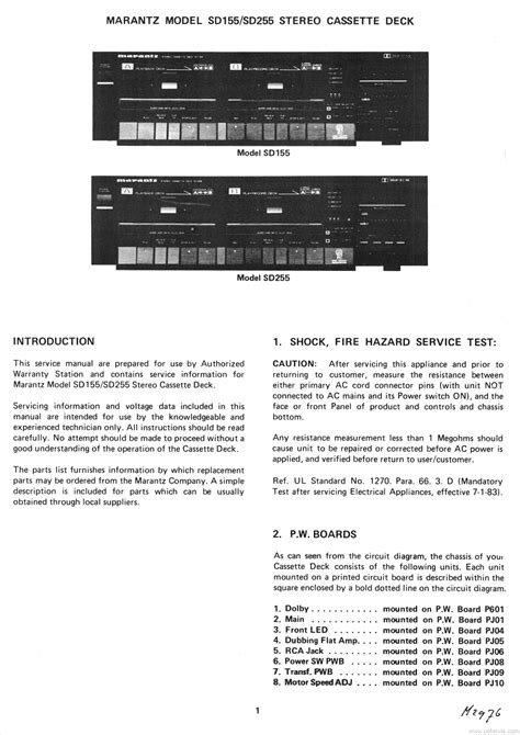 Service handbuch marantz sd 155 255 kassettenrekorder. - Western field 410 pump shotgun manual.