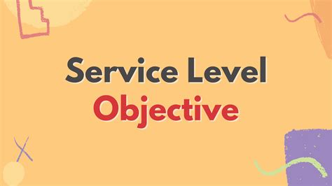 Service level objective. A service level objective (SLO) is a target value or a range of values for a service level that is described by a service level indicator (SLI). Check work in progress for v2. 