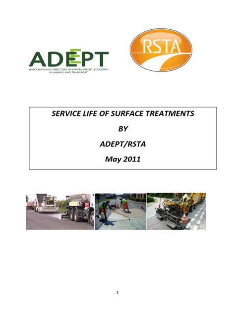 Service life of surface treatments – ADEPT / RSTA - apse