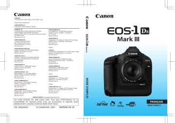 Service manual canon eos 1d mark iii. - Clark forklift c500 30 parts manual.
