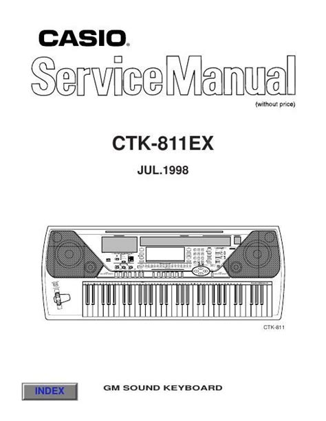 Service manual casio ctk 811ex gm sound keyboard 1998. - 1949 international harvester kb 5 service manual.