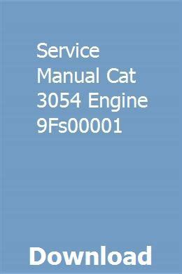 Service manual cat 3054 engine 9fs00001. - Actex study manual for the soa.