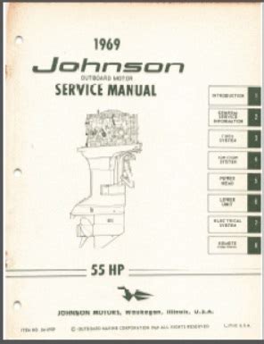 Service manual for 1969 johnson 55hp outboard. - Briggs and stratton repair manual 31g777.