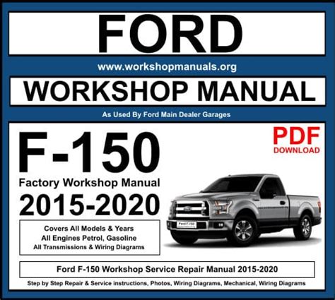 Service manual for 2015 f150 factory. - 1998 ssangyong musso workshop service repair manual.
