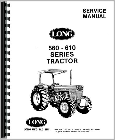 Service manual for 610 long tractor. - Biografía económica de las industrias de antioquia.
