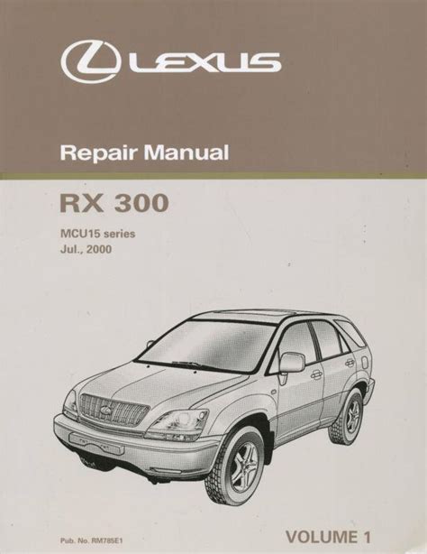 Service manual for a 2000 lexus rx300. - Ssangyong kyron d27dtp d27dt d20dt g32d g23d motor full service reparaturanleitung.