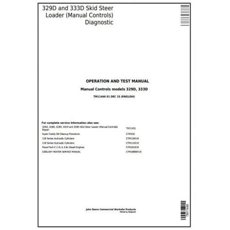 Service manual for a john deere 333d. - Jeep universal series service manual sm 1046.