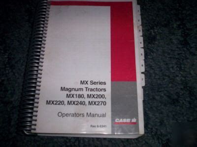 Service manual for case mx 270. - Operator s manual grenade launcher 40 mm m203 grenade launcher.