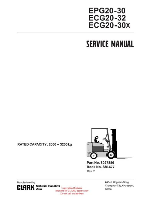 Service manual for clark forklift ecg20. - Airguide navy type barometer service manual.