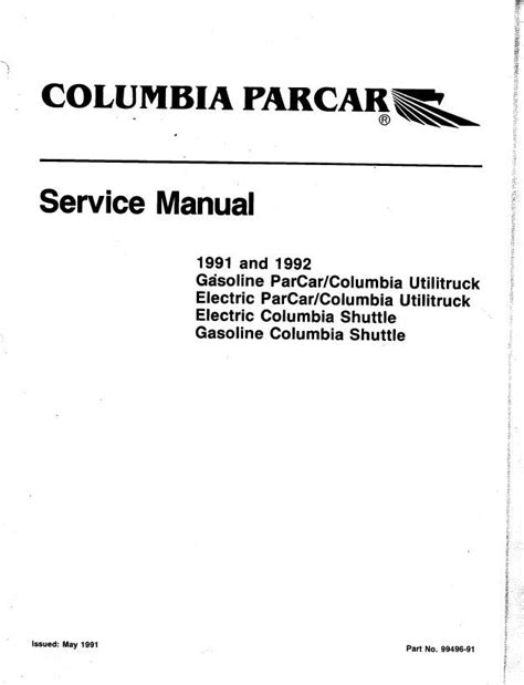 Service manual for columbia par car. - Hero honda splendor plus service manual.