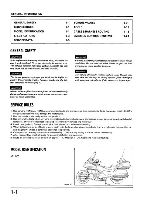 Service manual for honda goldwing gl1500se. - Mtd 173 cc ohv engine repair manual.