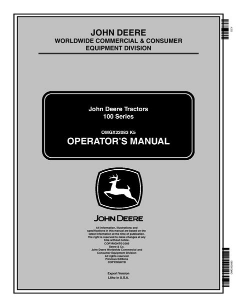 Service manual for john deere 155c. - Guía del usuario de durabrand bh2004d.
