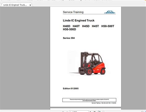Service manual for linde h40t forklift. - 10 minute guide to harvard graphics.