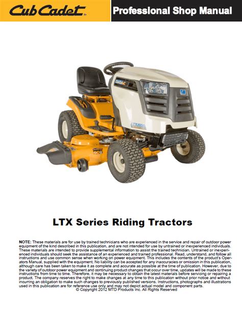 Service manual for ltxz 1054 cub cadet. - Handbook of turtles the turtles of the united states canada and baja california.