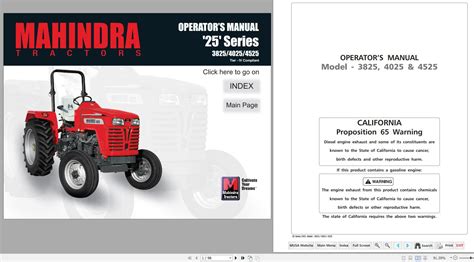 Service manual for mahindra tractor 4025. - 110cc 4 speed engine and wiring manual.