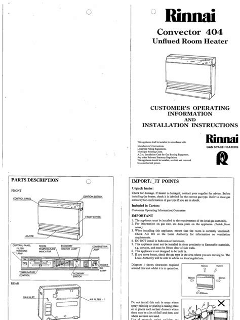 Service manual for rinnai convector 404. - Service manual dental unit sirona siemen.