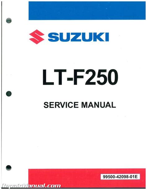 Service manual for suzuki quad runner. - Das kurze lehrbuch der krankenpflegeausbildung 1. auflage.