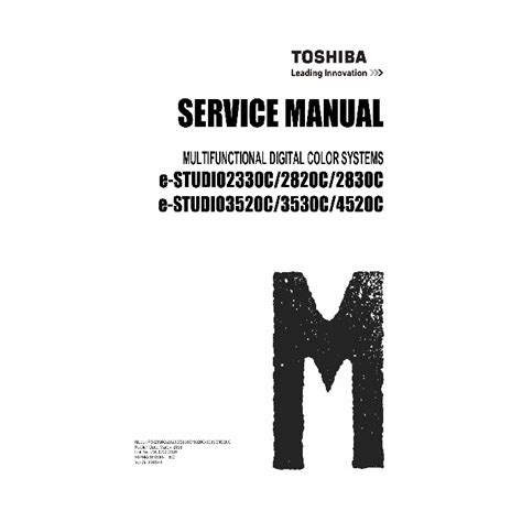 Service manual for toshiba estudio 2830c. - Fh531v manuale di riparazione del motore kawasaki da 18 cv.