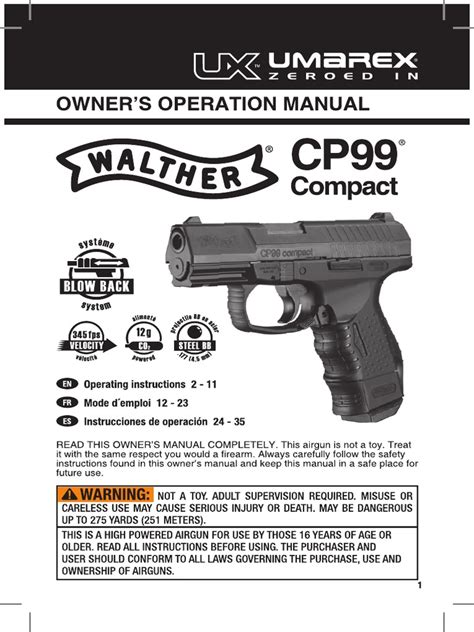 Service manual for walther cp99 gas pistol. - Manuale della bilancia avery berkel gx250.