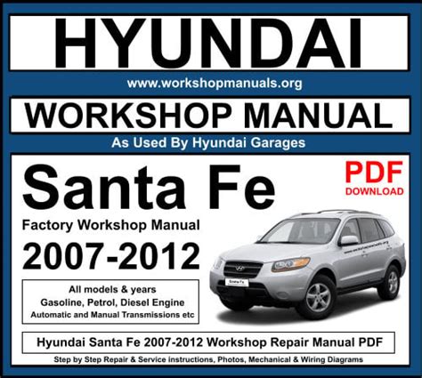Service manual free download 2009 hyundai santa fe. - Biografía y obra de eugenio gerardo lobo.