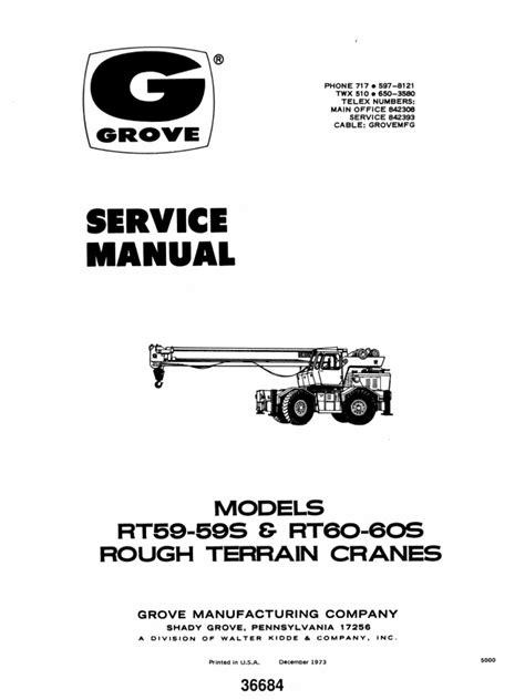 Service manual grove rt60s hidraulic systems. - Dukane nurse call master station operation manual.