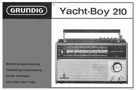 Service manual grundig yacht boy 208 209 210 radio. - 1977 moped workshop repair manual download.