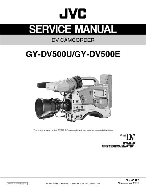 Service manual jvc gy dv500e dv camcorder. - Honda trx 420 service manual free.