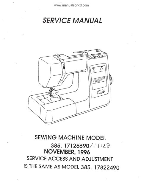 Service manual kenmore sewing machine 385 parts. - Villiers mk 12 c operation and parts manual.