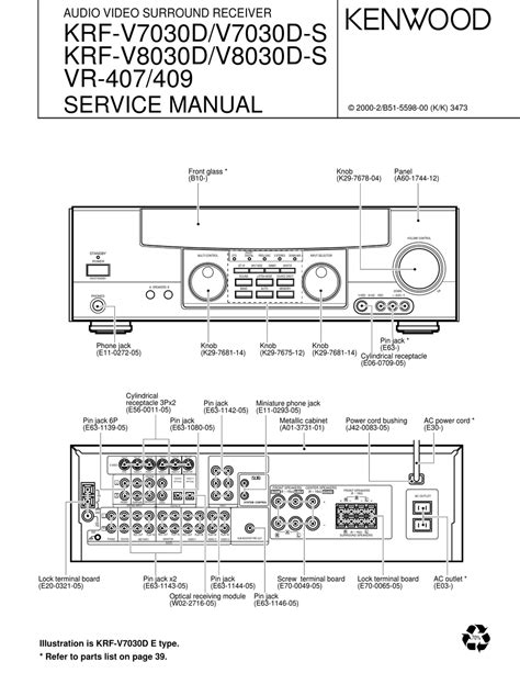 Service manual kenwood krf v7030d audio video surround receiver. - Manuale della soluzione per l'elettronica di potenza mohan.